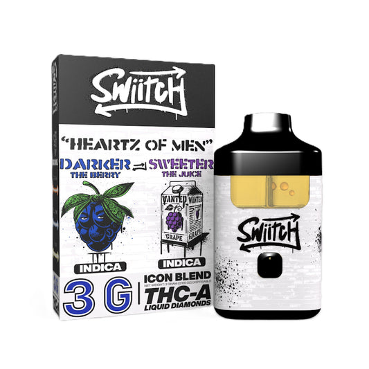 Switch Liquid Diamonds THC-A + HHC Vaporizer - 3000mg Heartz of Men (I/I)