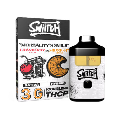 Switch Liquid Diamonds THC-A + HHC Vaporizer - 3000mg Mortality Smile (S/H)