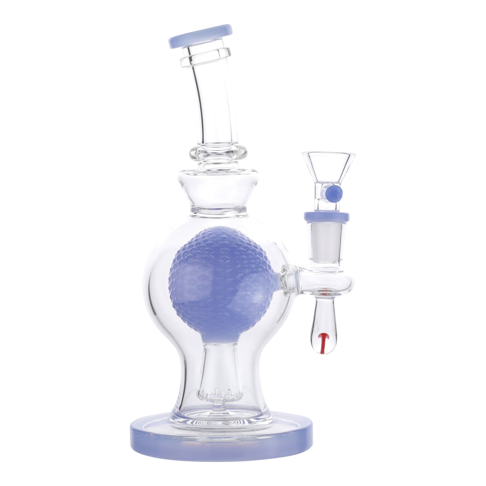 The Atmos-Sphere Bong - 8in Milky Blue