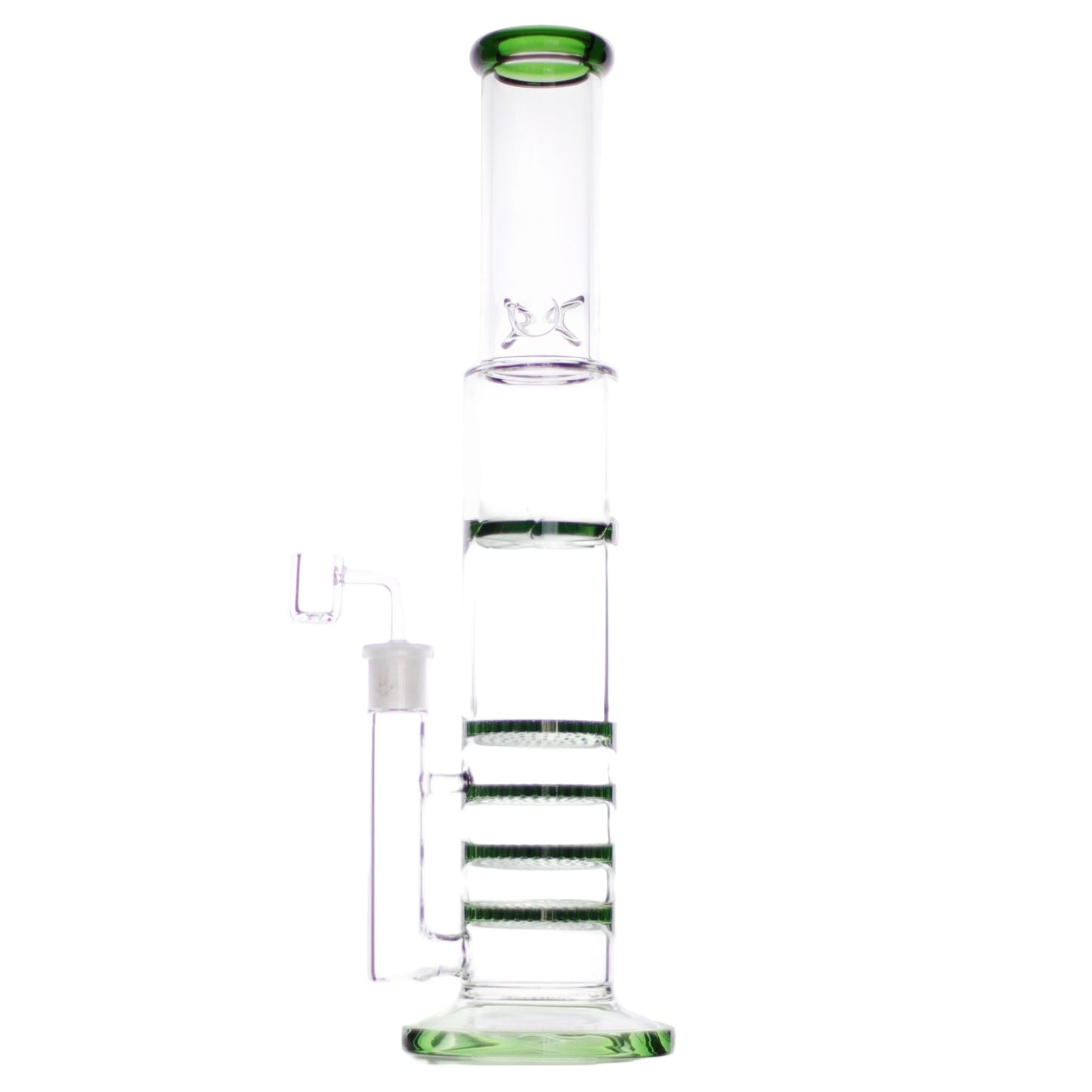 The Five Stack Percolator Bong - 17in Green
