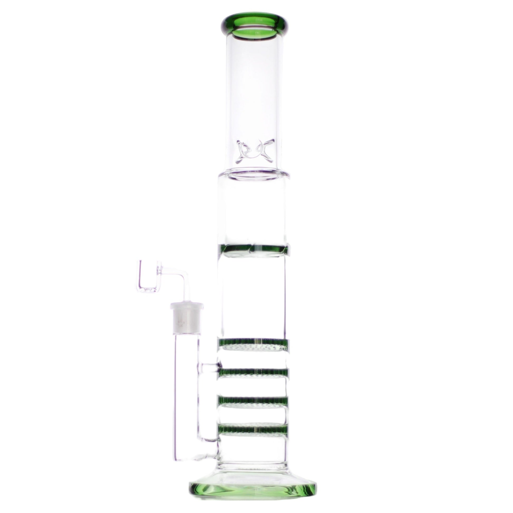 The Five Stack Percolator Bong - 17in Green