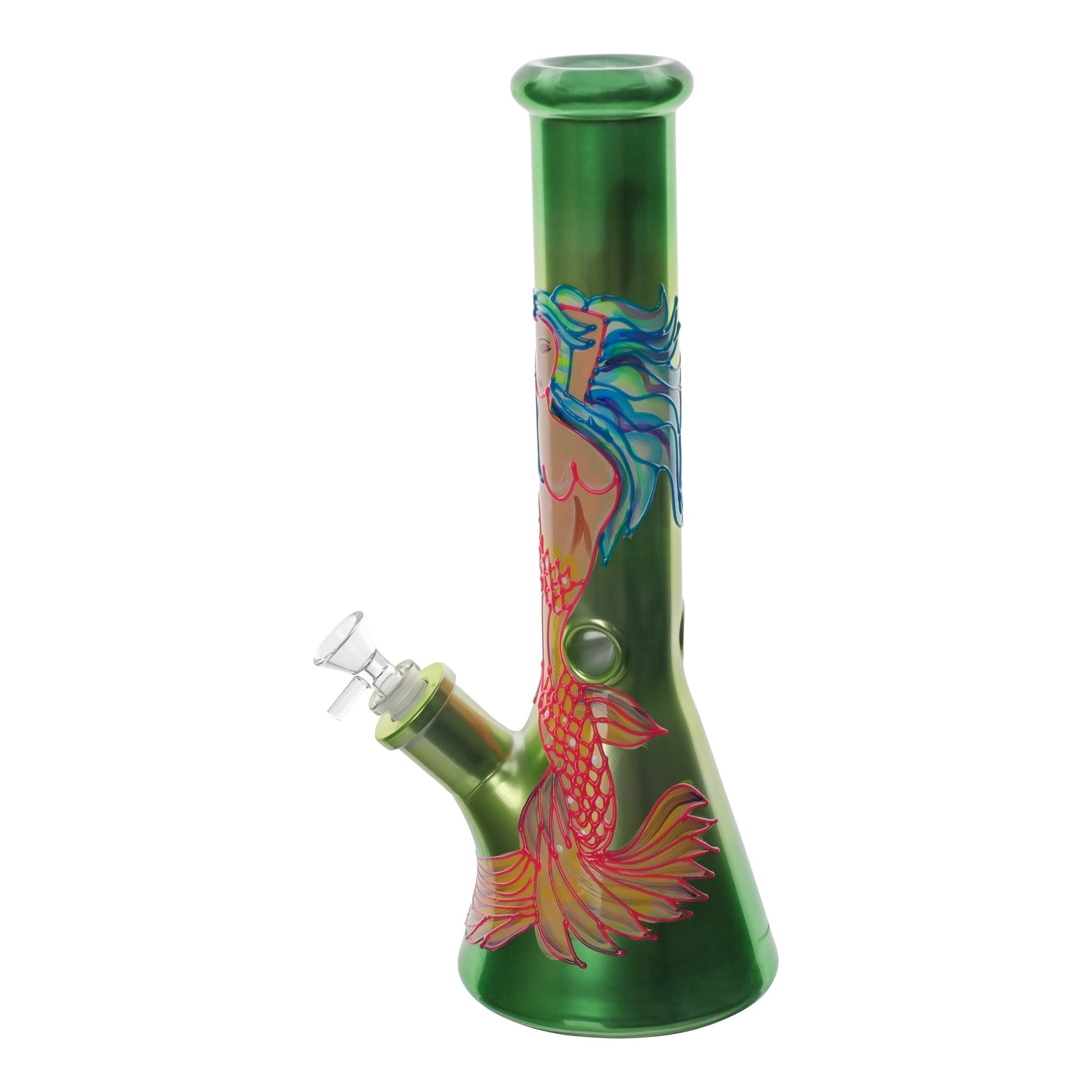 The Glowing Graphic Beaker Bong - 14in