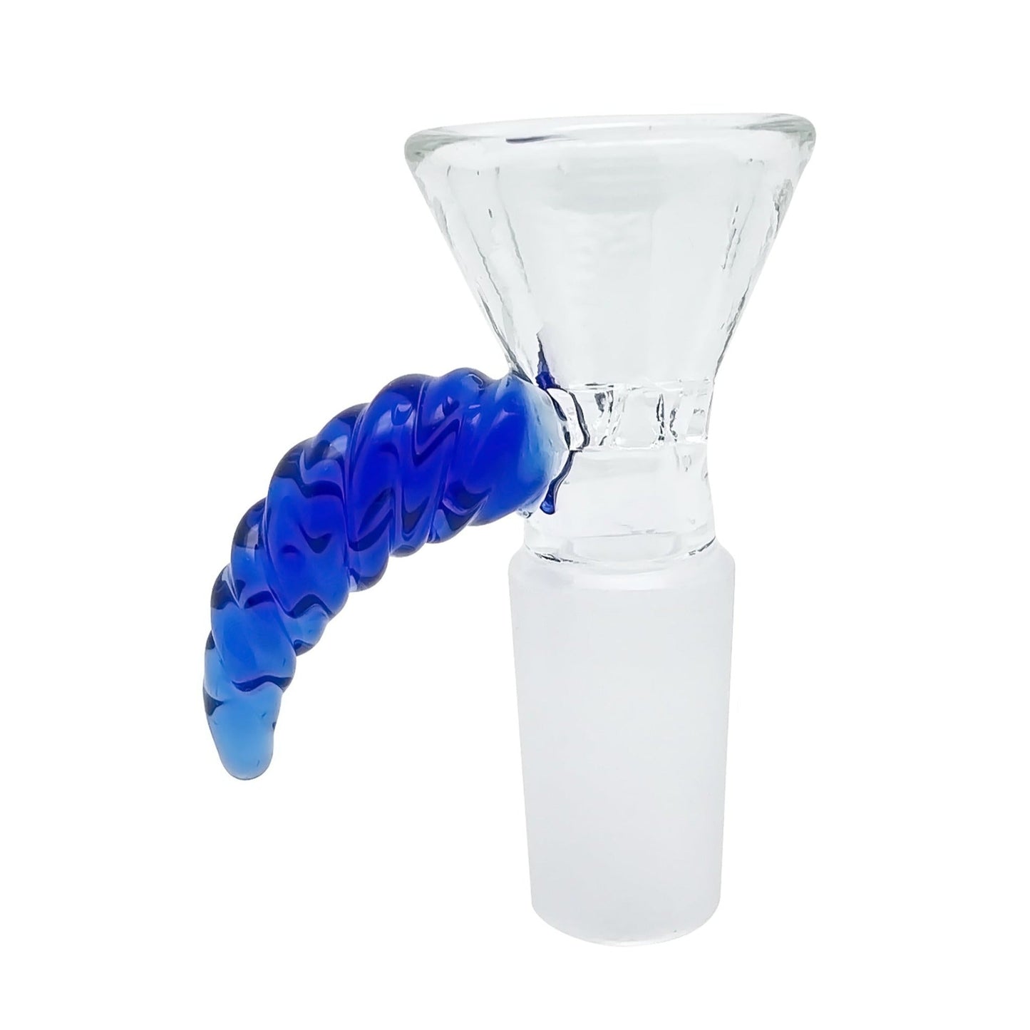 Thorned Grip Bowl - 14mm Male Blue