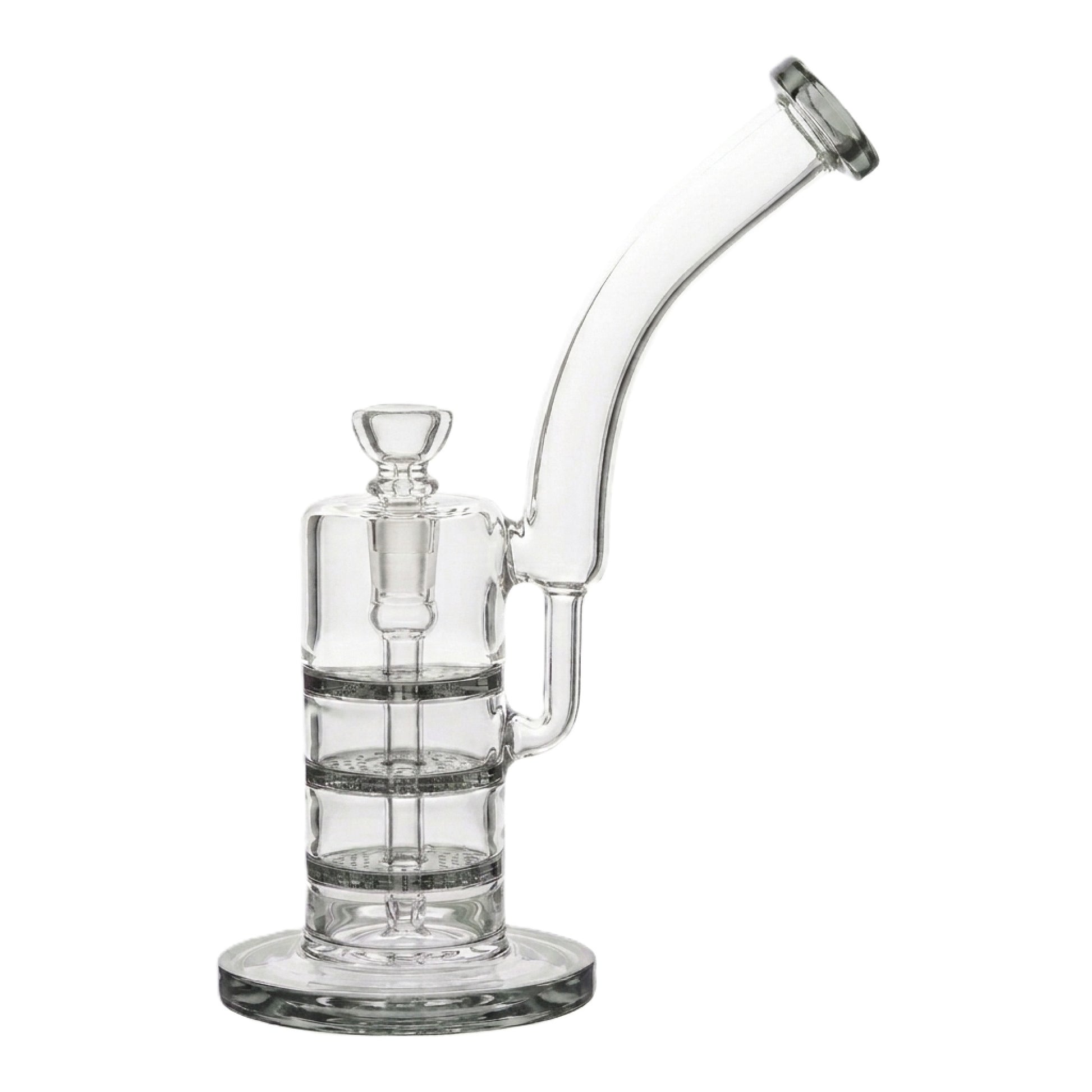 Three Ply Perc Bong - 10in Grey