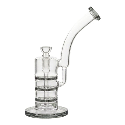 Three Ply Perc Bong - 10in Grey