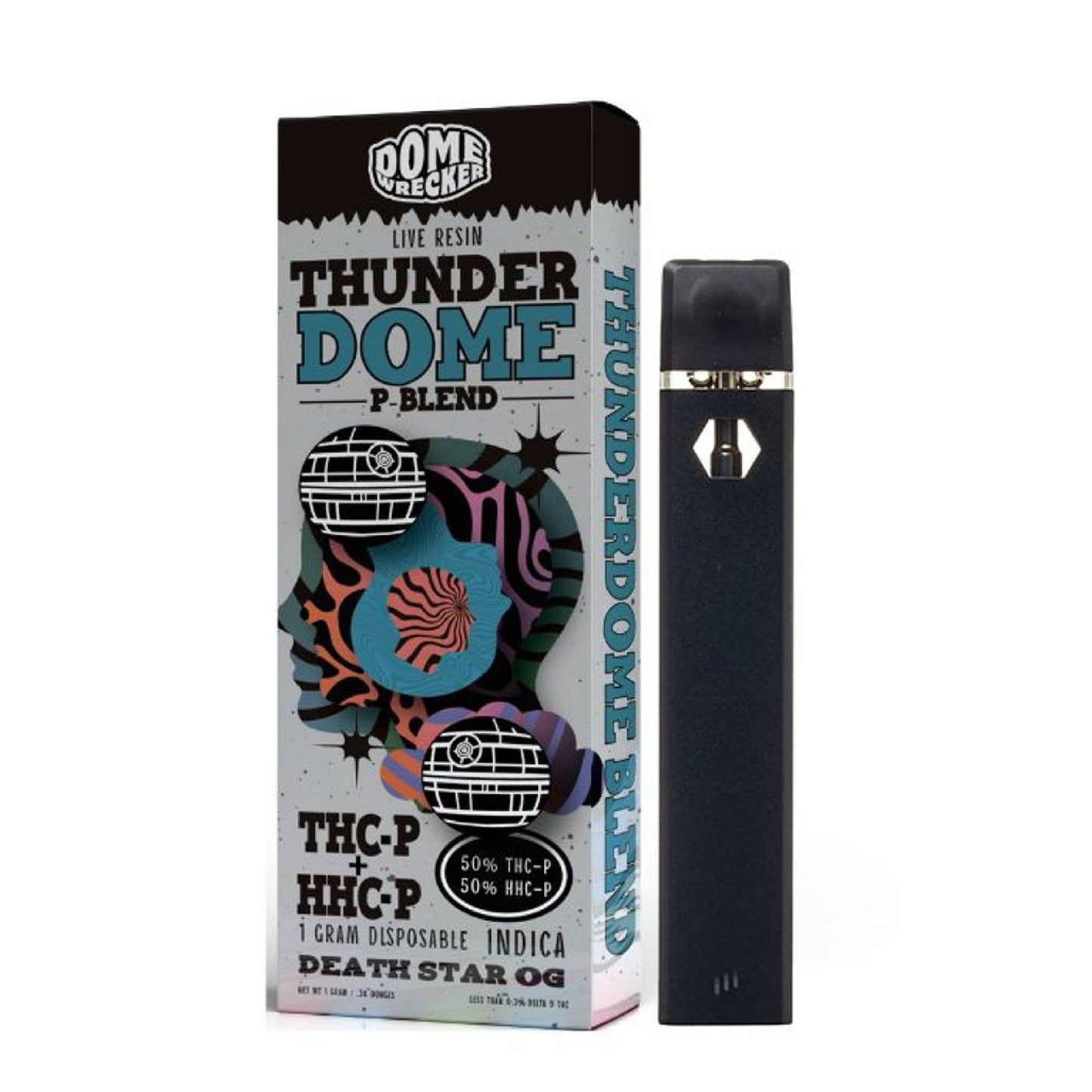 Thunder Dome Live Resin P-Blend Vaporizer - 1000mg Death Star OG (I)