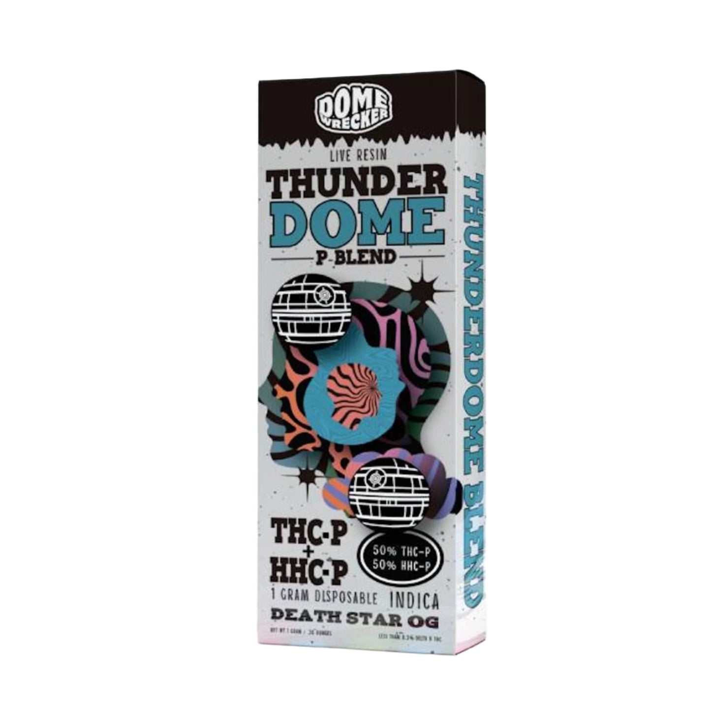 Thunder Dome Live Resin THC-P/HHC-P Vaporizer - 1000mg Death Star OG