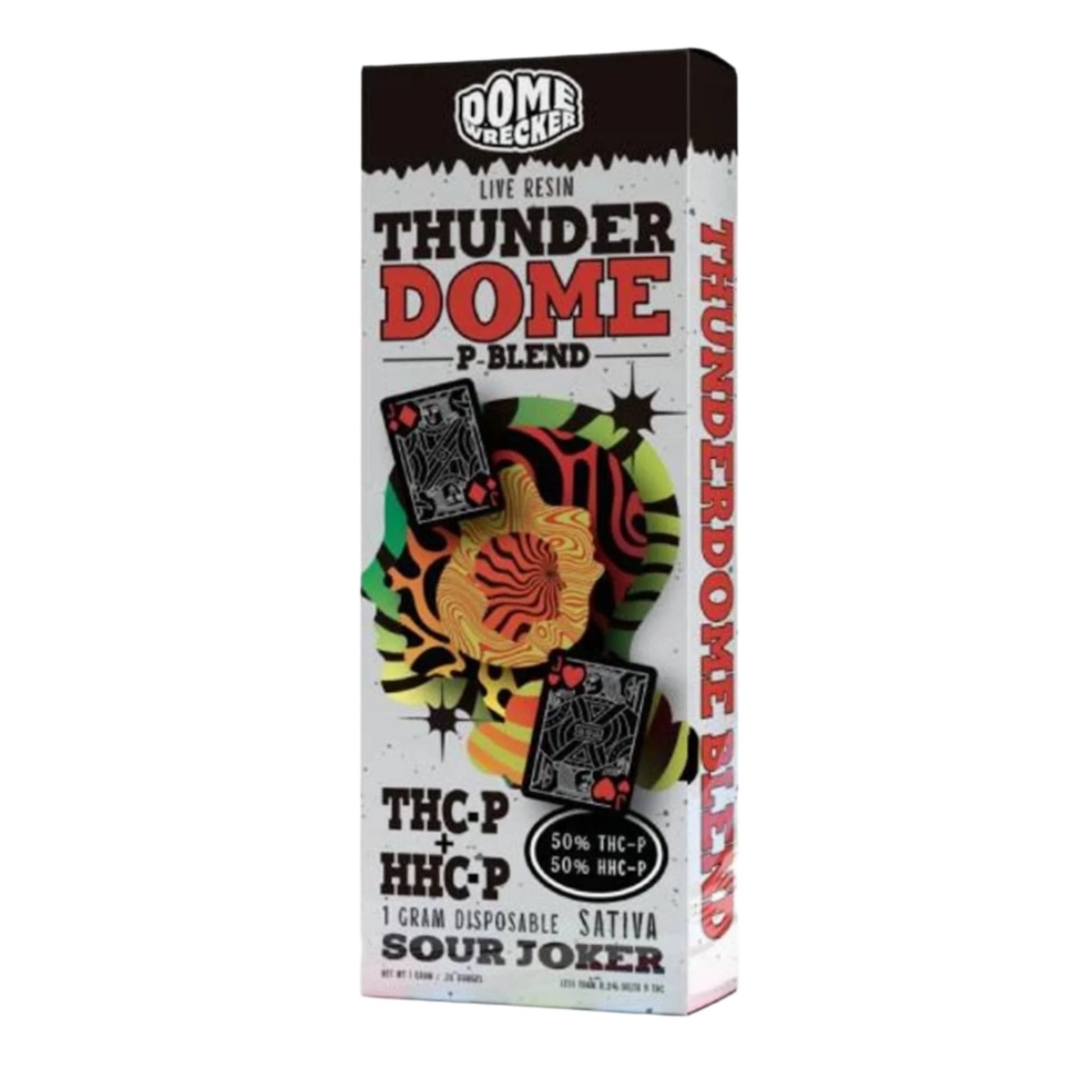 Thunder Dome Live Resin THC-P/HHC-P Vaporizer - 1000mg Sour Joker