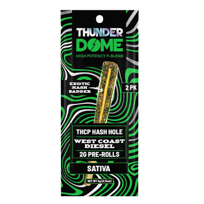 Thunder Dome THC-P Hash Holes - 4g (2ct) West Coast Diesel