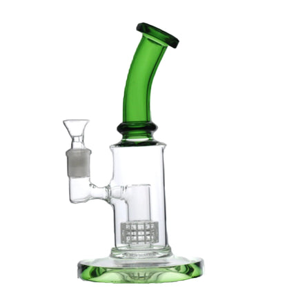 Tilted Matrix Percolator Bong - 8in Green