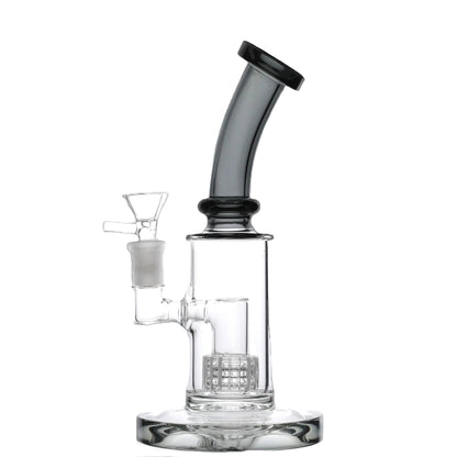 Tilted Matrix Percolator Bong - 8in Smoke Black