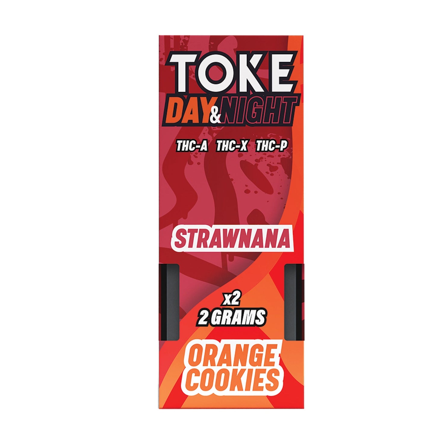 TOKE Day n Night THC-A Dual Pack Vaporizer - 4000mg Orange Cookie (S) / Strawnana (I)