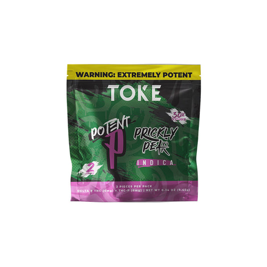 TOKE Potent P Delta 9 + THC-P Gummies - 2ct Prickly Pear