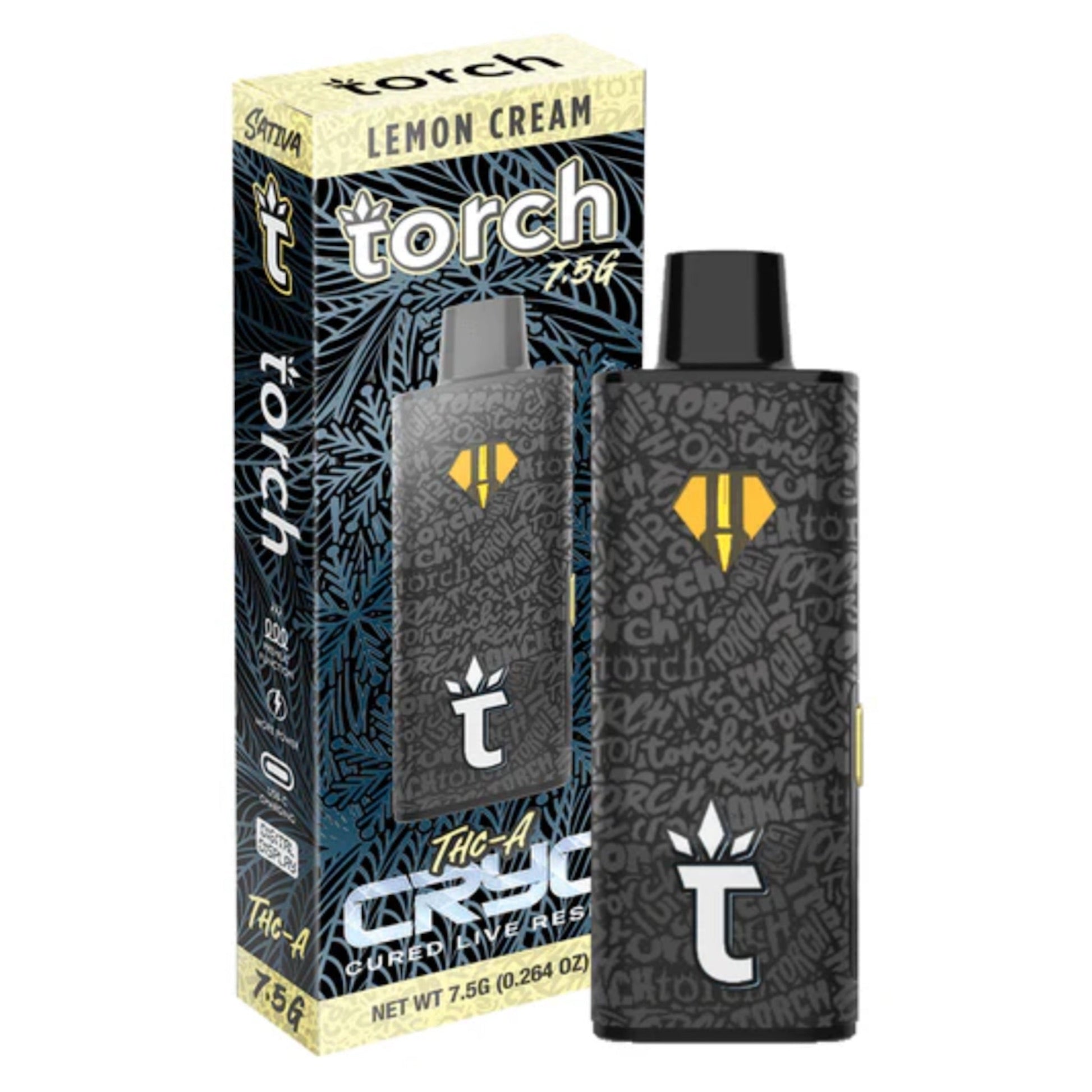 Torch Cryo Live Resin THC-A Device - 7500mg Lemon Cream (S)