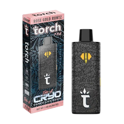 Torch Cryo Live Resin THC-A Device - 7500mg Rose Gold Runtz (H)