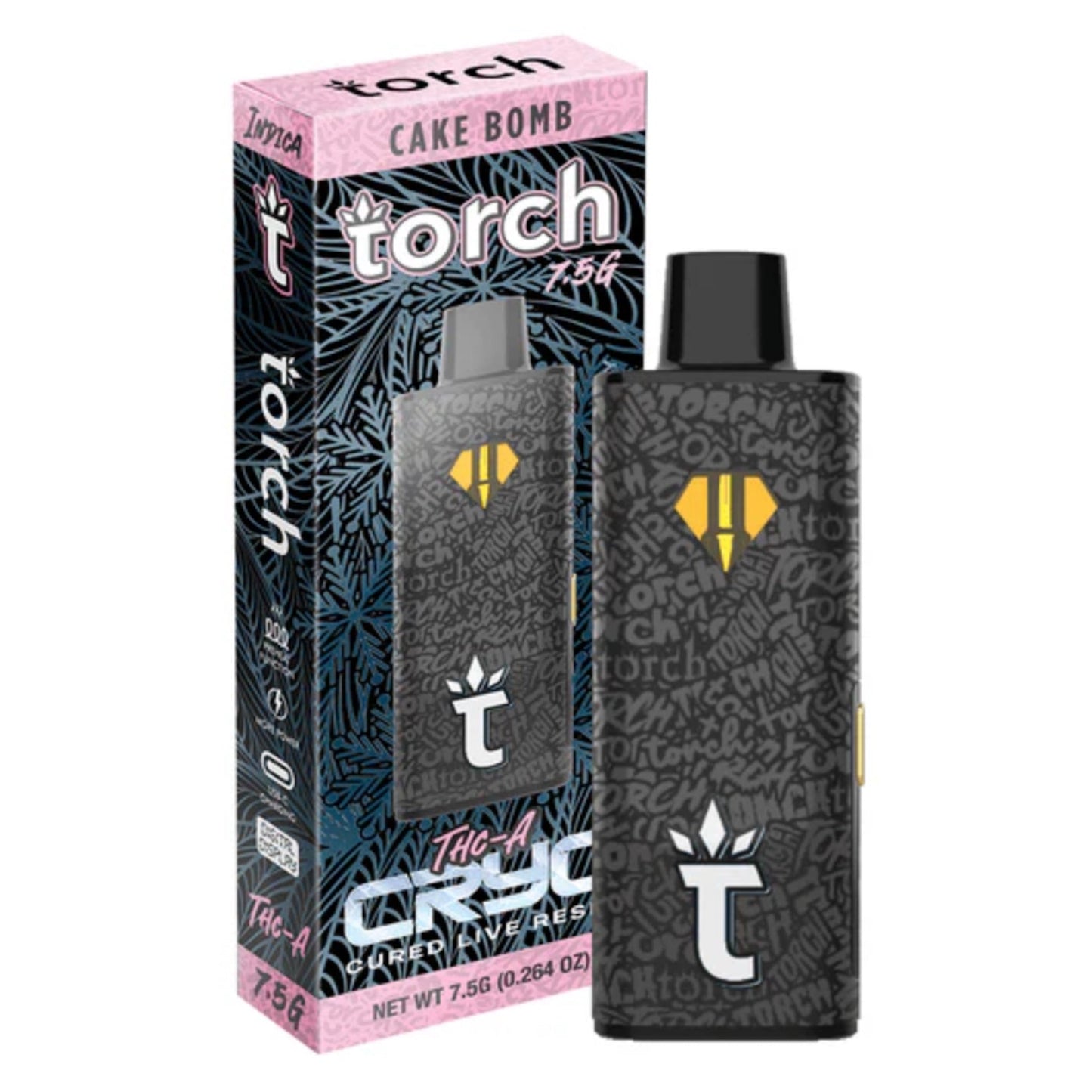 Torch Cryo Live Resin THC-A Vaporizer - 7500mg Cake Bomb (I)