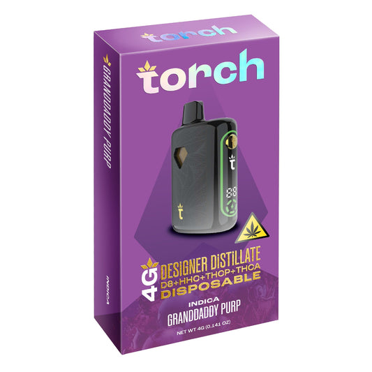 Torch Designer Distillate THC Vaporizer - 4000mg Grandaddy Purp (I)