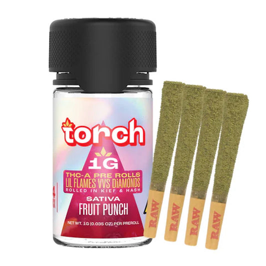 Torch Dog Walkers THC-A Pre-Rolls - 1g (4ct) Fruit Punch (S)