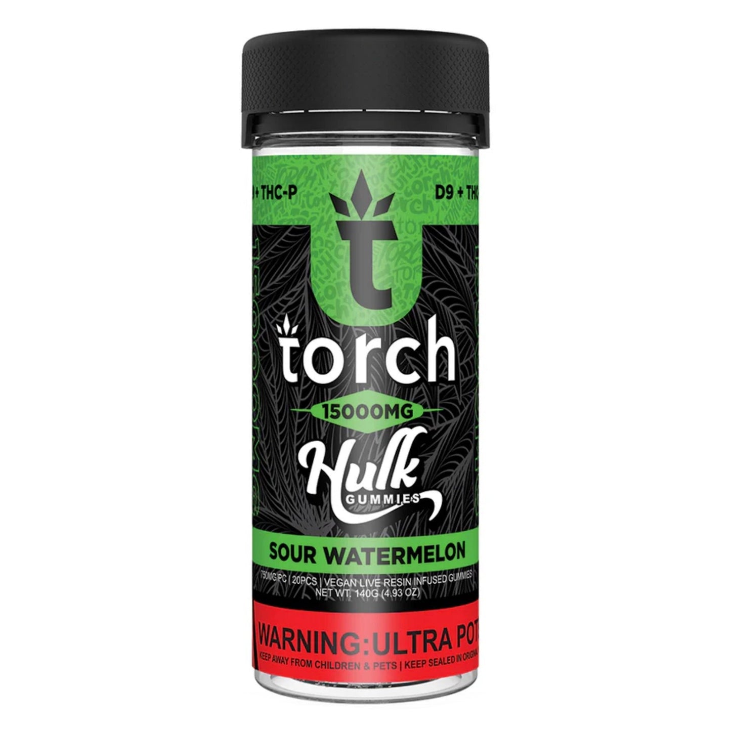 Torch Hulk Sour Watermelon Gummies - 15000mg