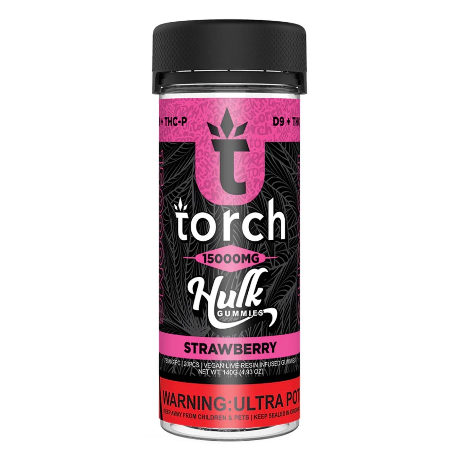 Torch Hulk Strawberry Gummies - 15000mg