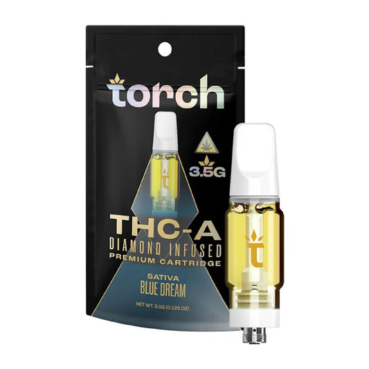 Torch Premium THC-A Diamond Infused Cartridge - 3500mg Blue Dream