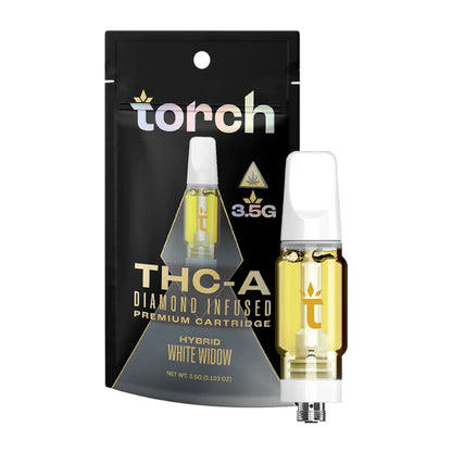 Torch Premium THC-A Diamond Infused Cartridge - 3500mg White Widow
