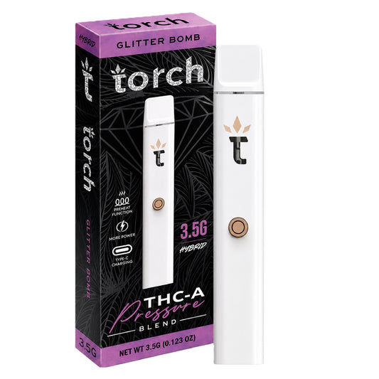 Torch Pressure Blend THC-A Vaporizer - 3500mg Glitter Bomb (H)