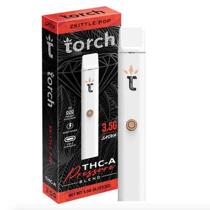 Torch Pressure Blend THC-A Vaporizer - 3500mg Zkittle Pop (S)