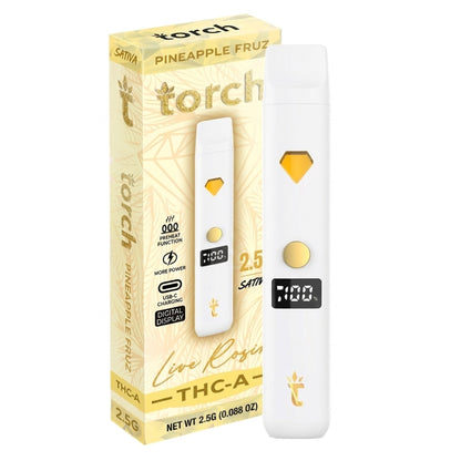 Torch THC-A Live Rosin Device - 2500mg Pineapple Fruz (S)