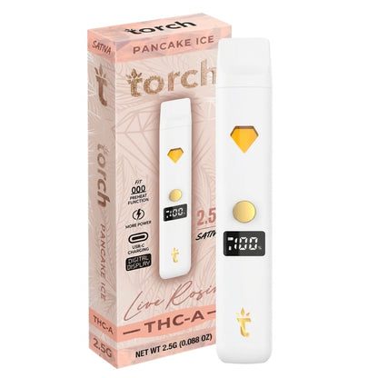 Torch THC-A Live Rosin Device - 2500mg Pancake Ice (S)