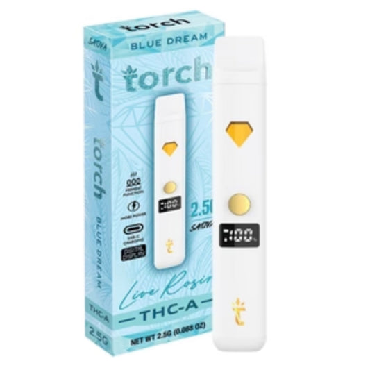 Torch THC-A Live Rosin Vaporizer - 2500mg Blue Dream (S)