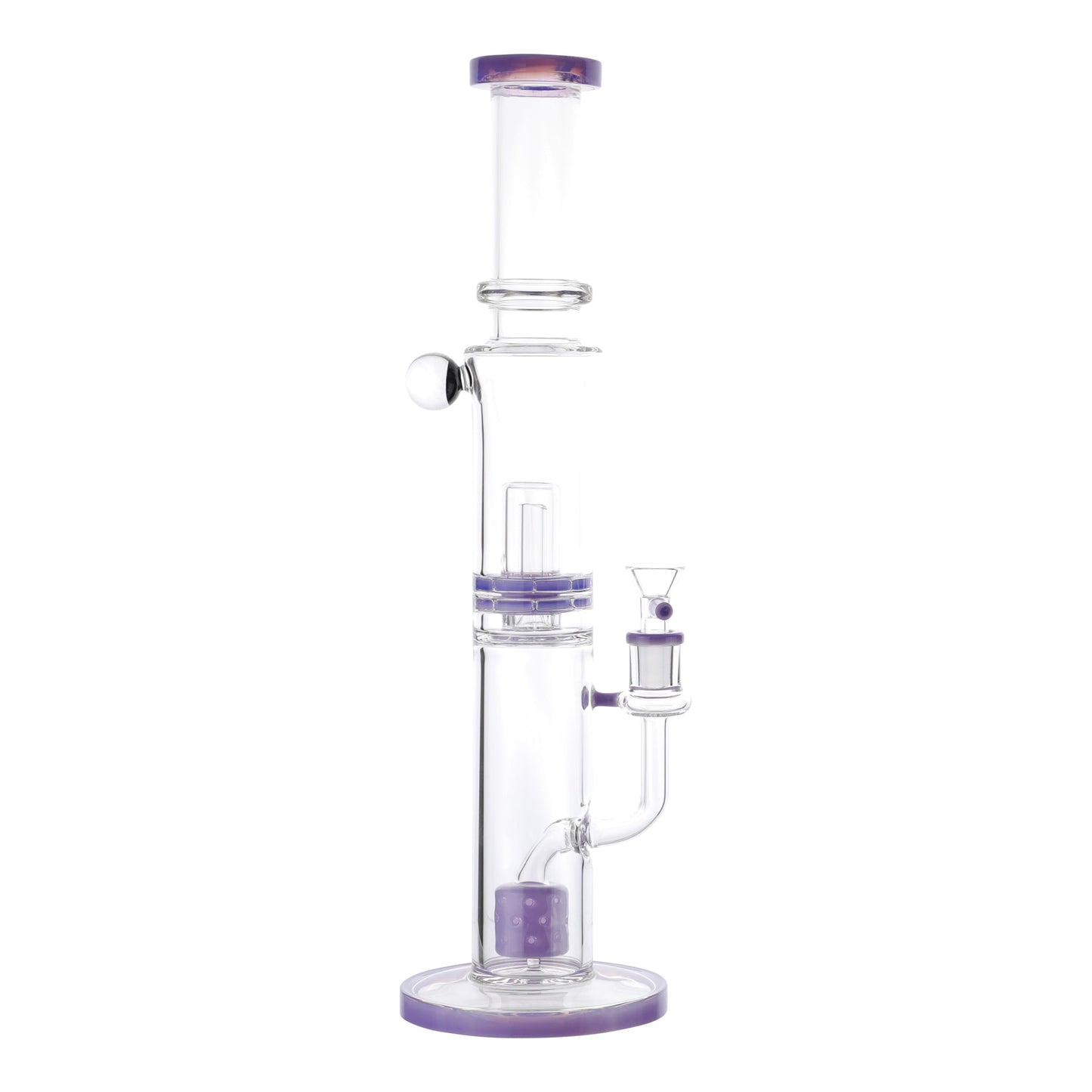 Tower of Power Percolator Bong - 16in Purple