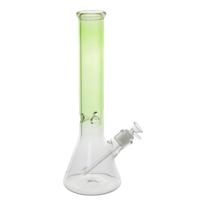 Translucent Tube Beaker Bong - 14in Green