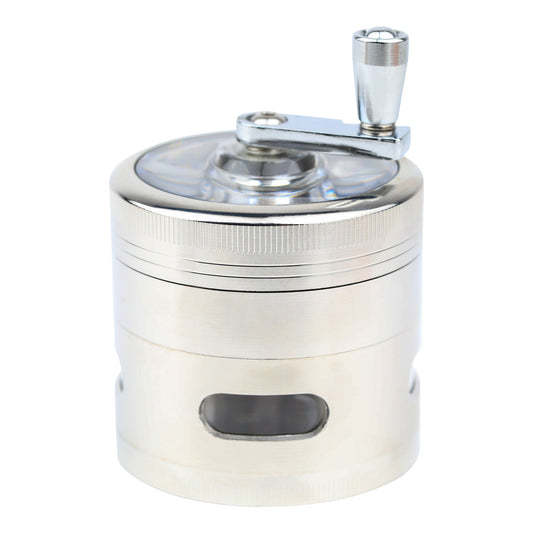 Transparent Crank Grinder Silver / 60mm