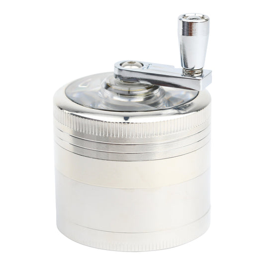 Transparent Crank Grinder Silver / 55mm