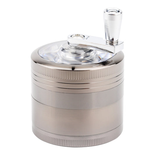 Transparent Crank Grinder Black / 55mm