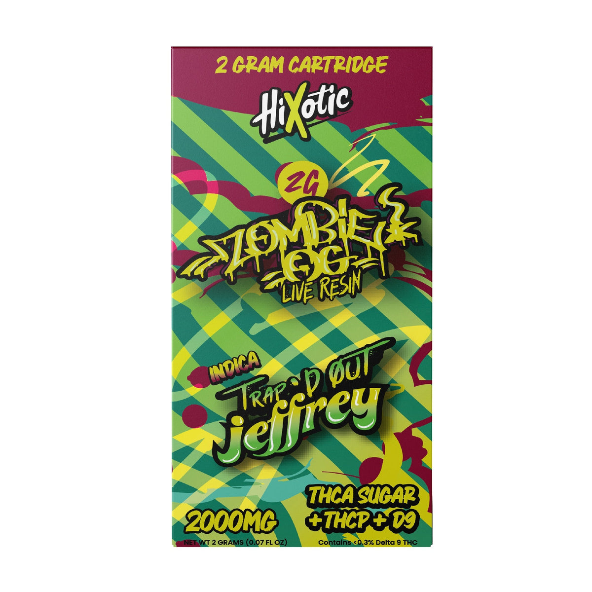 Trapd Out Jeffrey Blend Unit - 2000mg Zombie OG (I) / Single Cart / 1 Pack