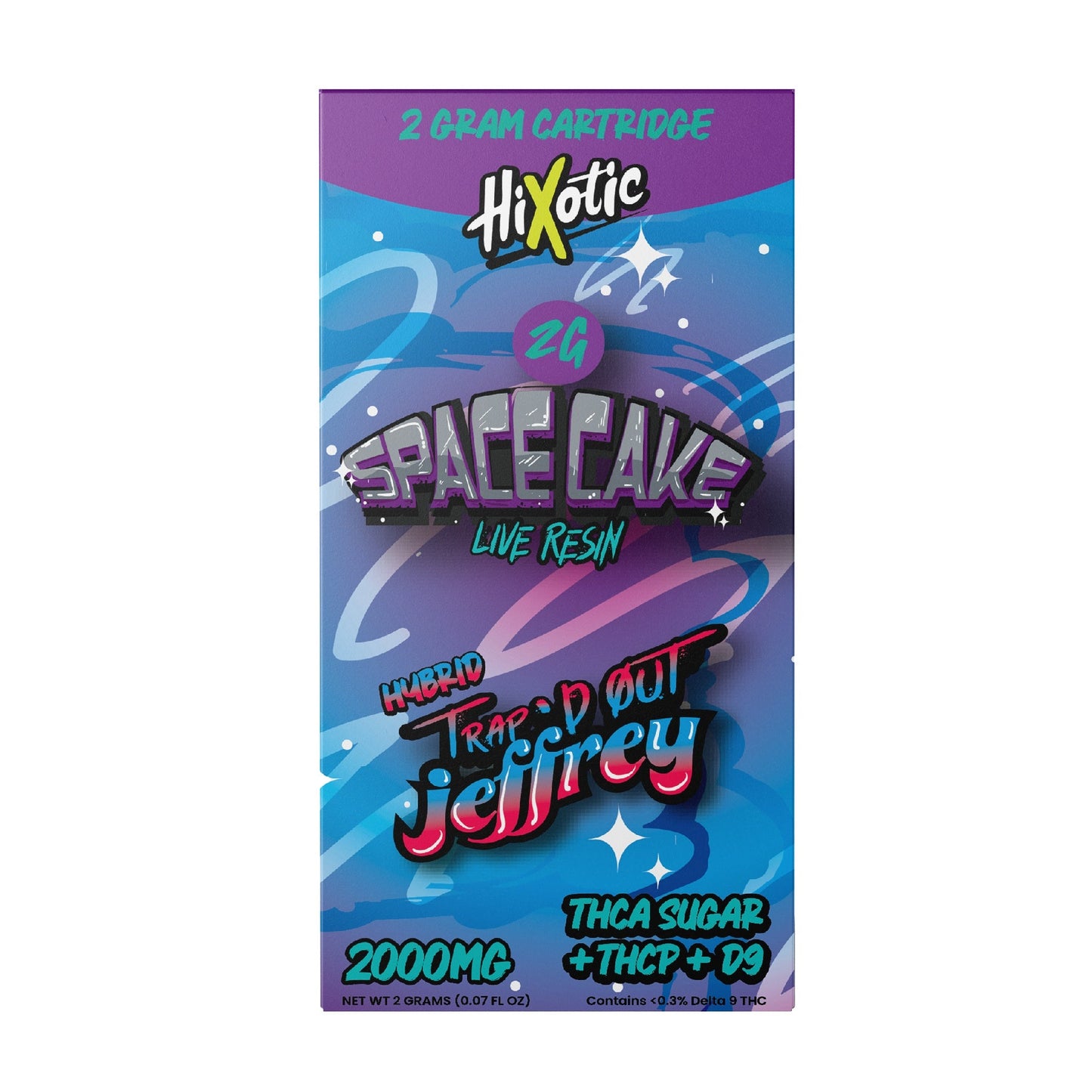 Trapd Out Jeffrey Blend Unit - 2000mg Spacecake (H) / Single Cart / 1 Pack