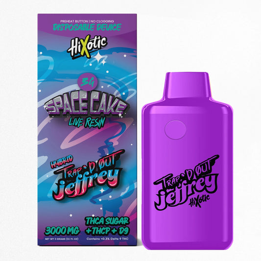 Trapd Out Jeffrey THC-A Sugar Blend Device - 3000mg Space Cake (H) / 1 Pack