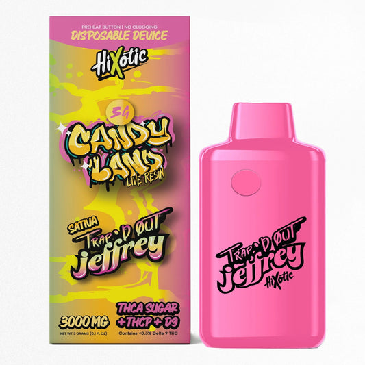 Trapd Out Jeffrey THC-A Sugar Blend Device - 3000mg Candyland (S) / 1 Pack