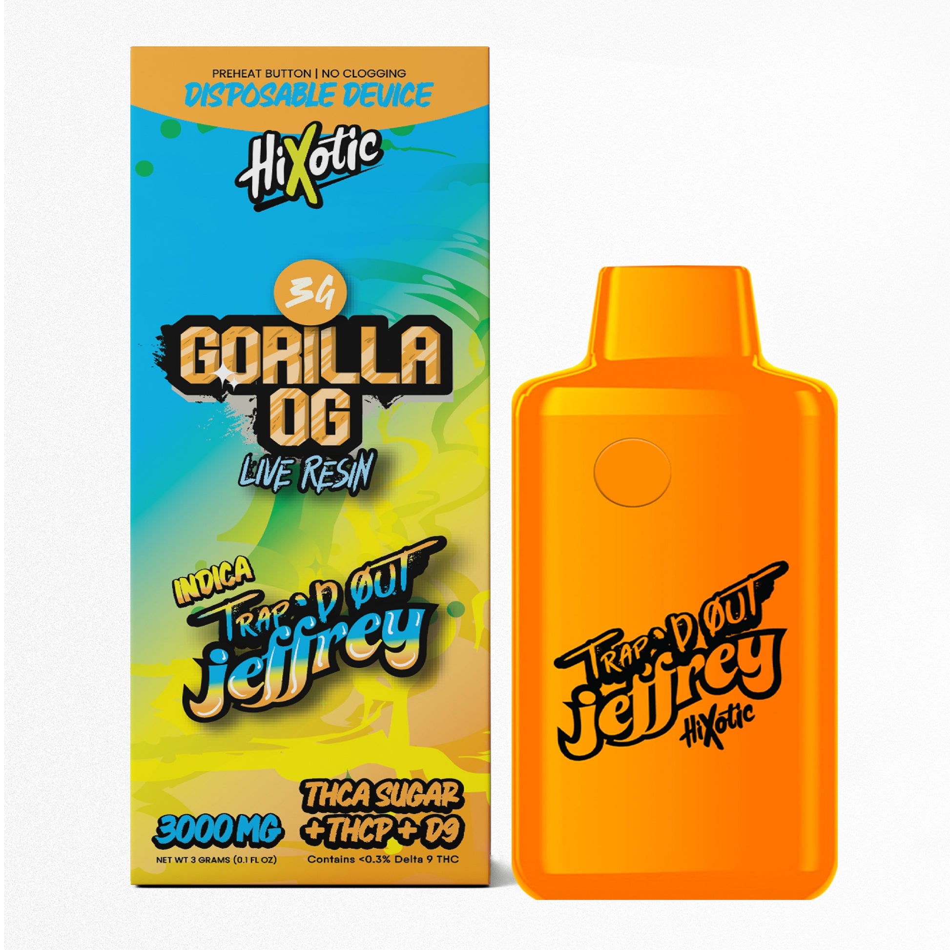 Trapd Out Jeffrey THC-A Vaporizer - 3000mg - Everything 420 Trapd Out Jeffrey THC-A Vaporizer - 3000mg - Everything 420