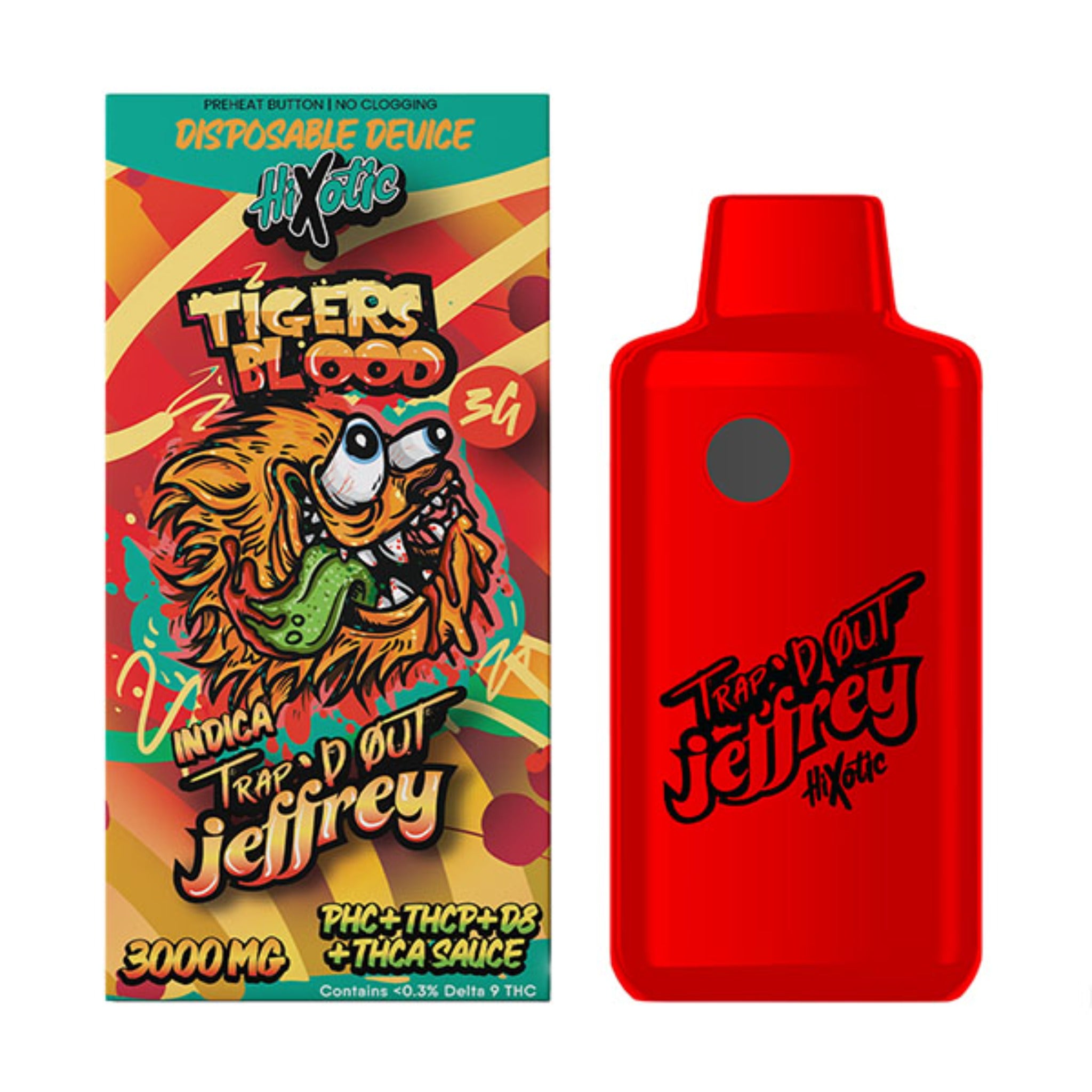 Trapd Out Jeffrey THC-A Vaporizer - 3000mg - Everything 420 Trapd Out Jeffrey THC-A Vaporizer - 3000mg - Everything 420