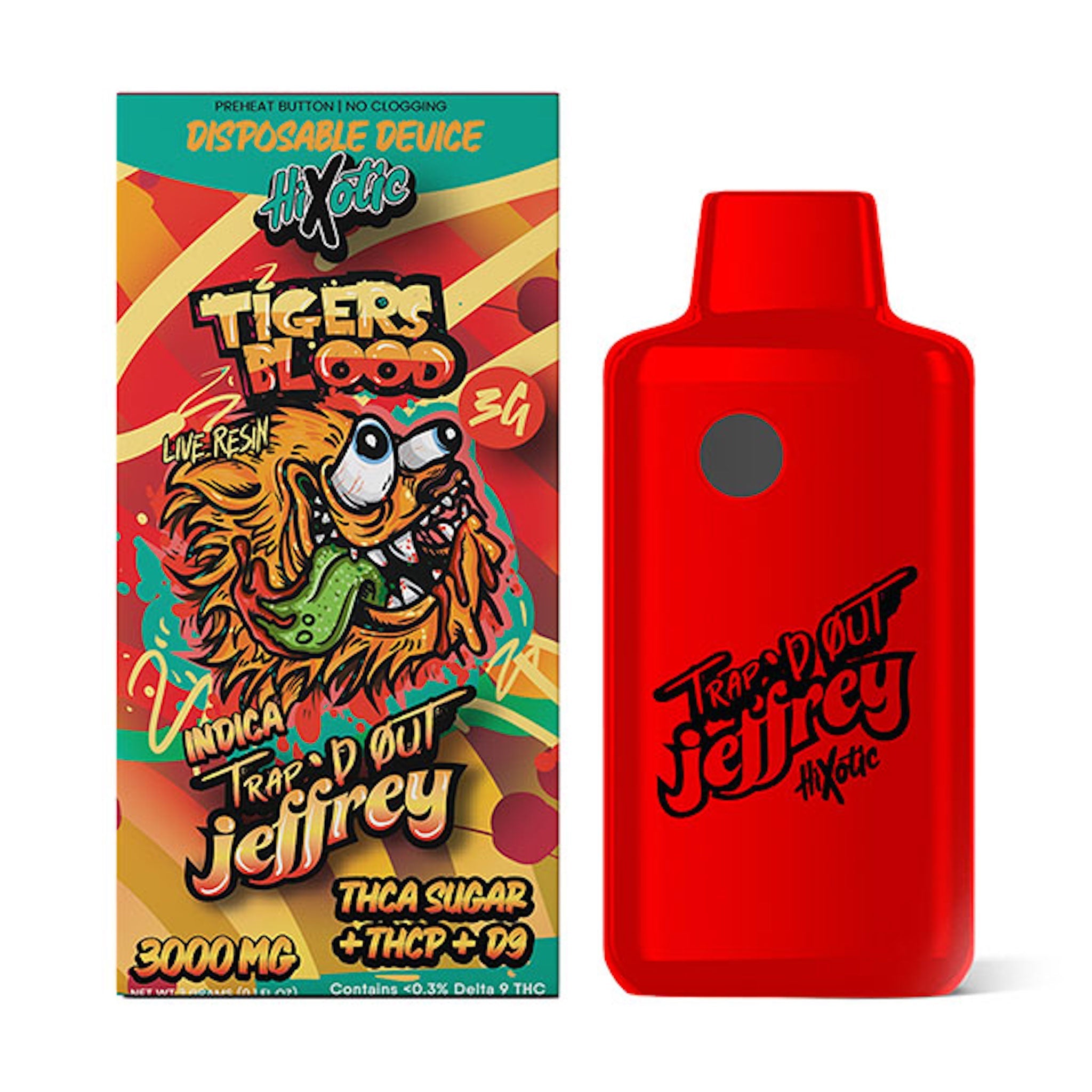 Trapd Out Jeffrey THC-A Vaporizer - 3000mg - Everything 420
