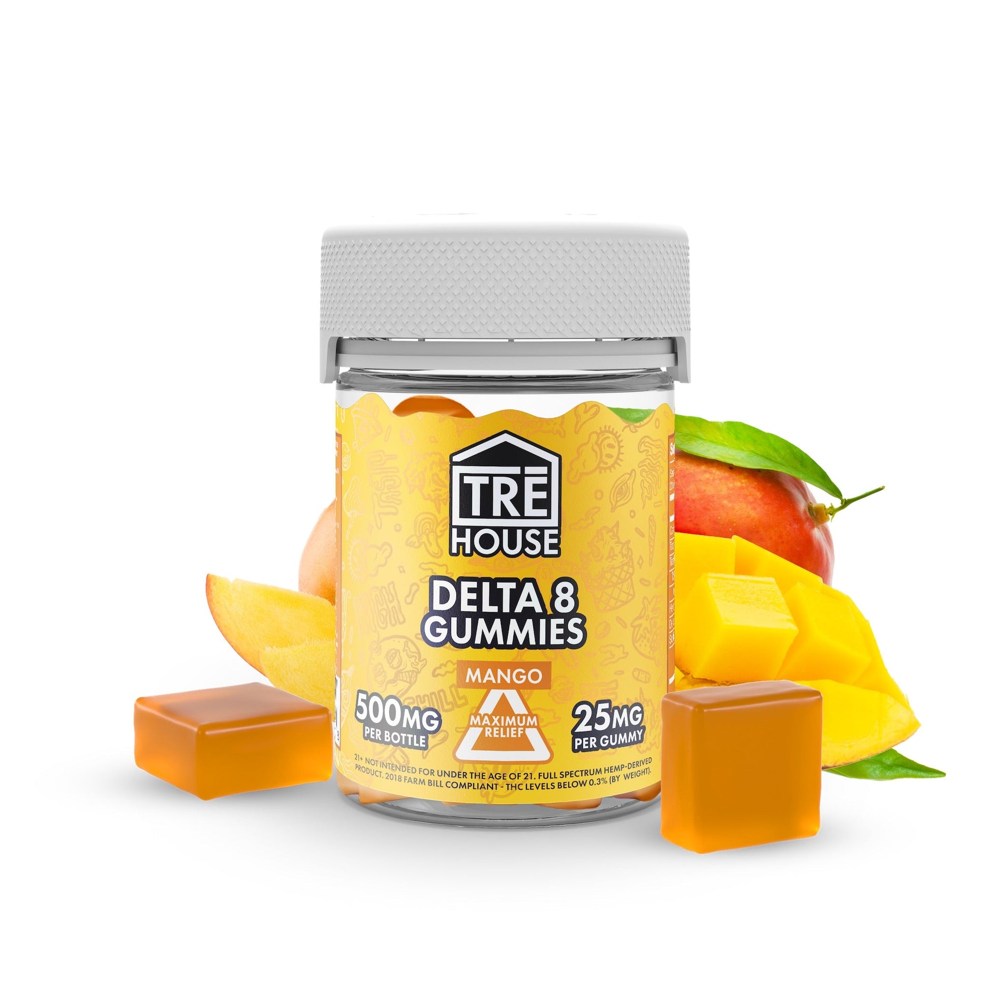 Tre House Delta 8 Mango Gummies - 500mg