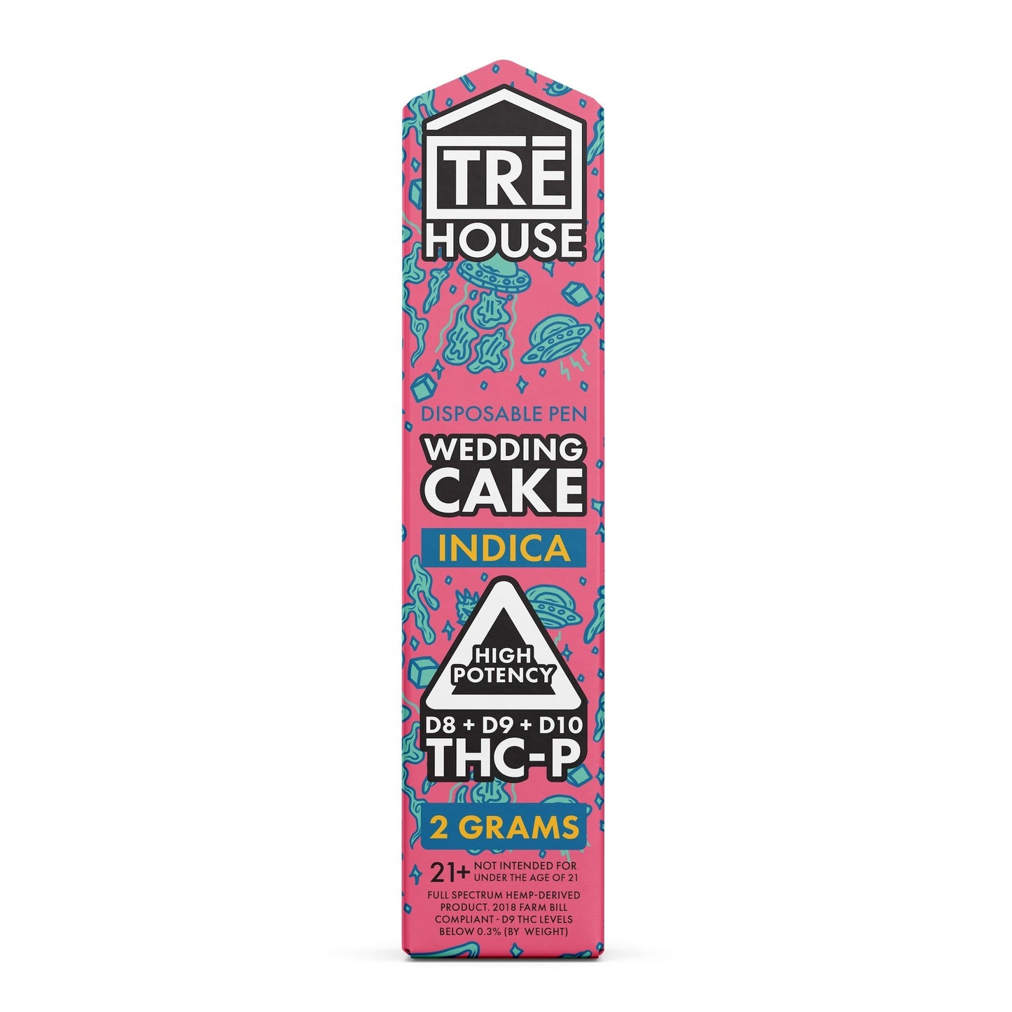 Tre House Delta Blend Vaporizer - 2000mg Wedding Cake (I)