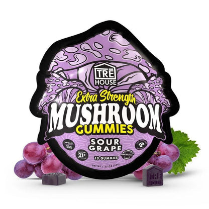Tre House Extra Strength Magic Mushroom Gummies Sour Grape
