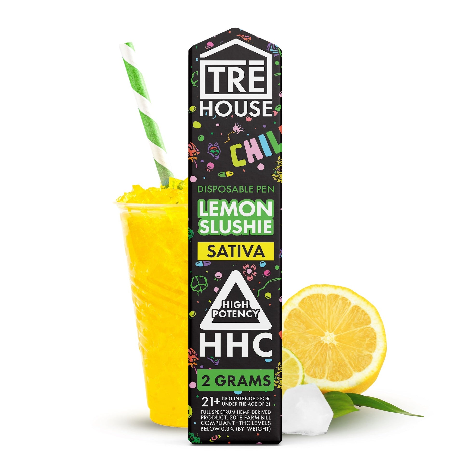 Tre House HHC Vaporizer - 2000mg Lemon Slushie (S)