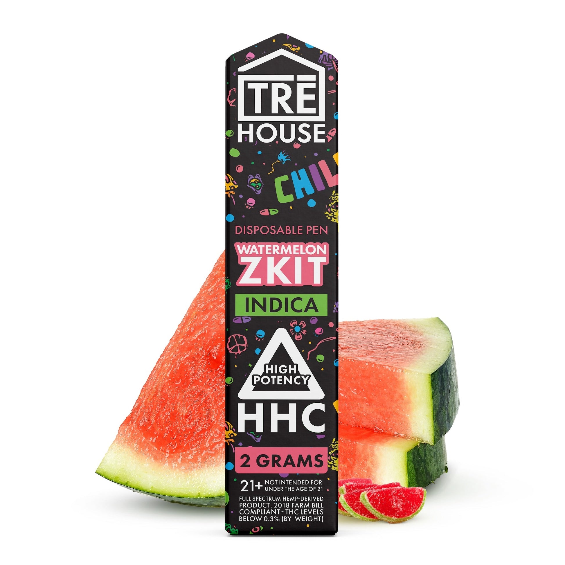 Tre House HHC Vaporizer - 2000mg Watermelon Zkit (I)