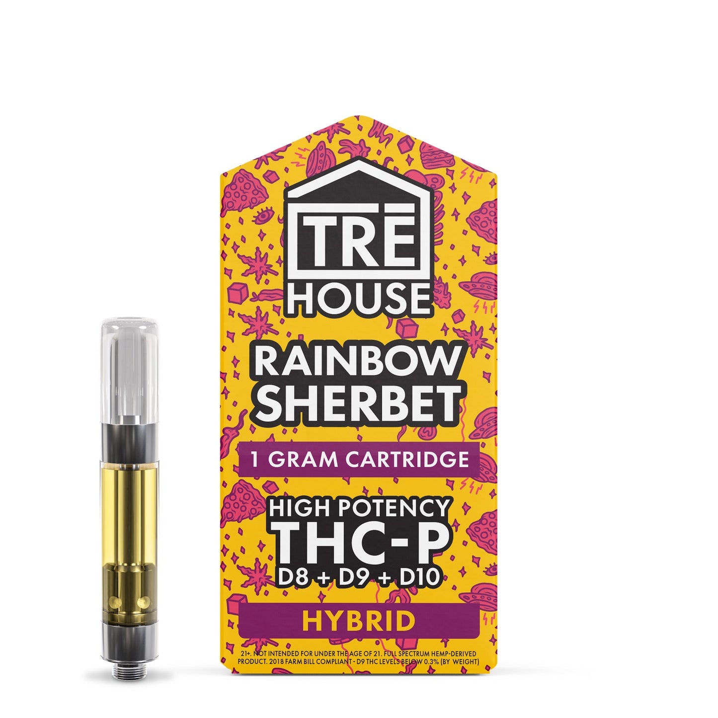 Tre House Live Resin Blend Rainbow Sherbet Cartridge - 1000mg