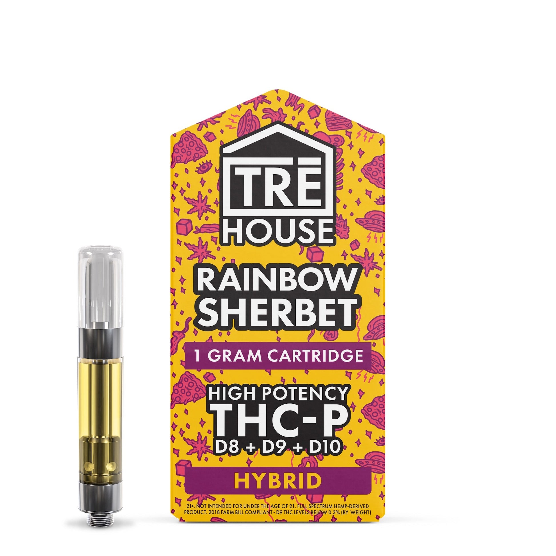 Tre House Live Resin Blend Rainbow Sherbet Device - 1000mg